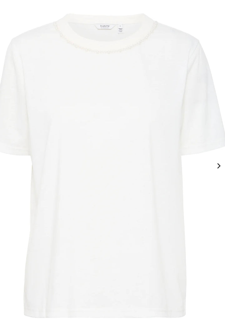 ROSITA PEARLY T-SHIRT MARSHMALLOW