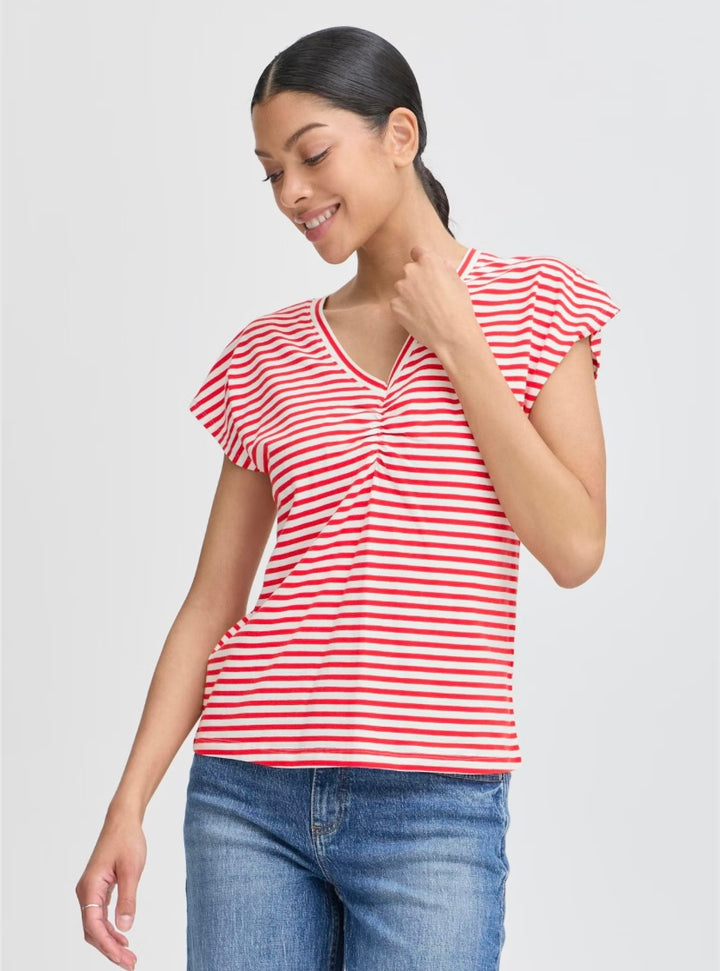 PANDINNA VNECK T-SHIRT PANDINNA FLAME STRIPE MIX