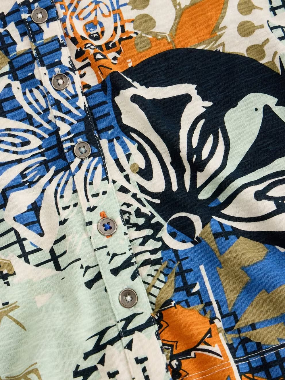 ANNIE JERSEY SHIRT ORANGE MLT