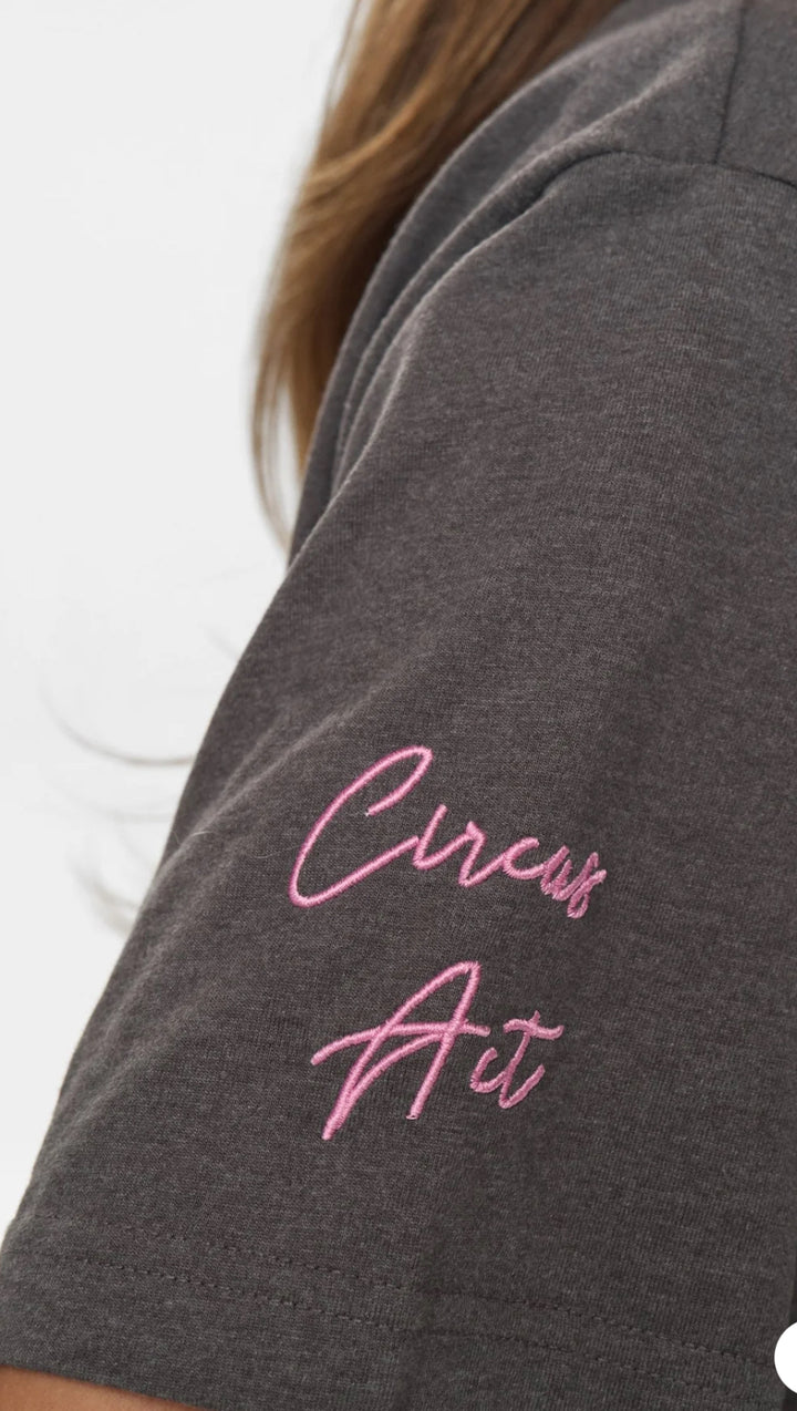 PRIMA OVERSIZE T-SHIRT DARK GREY MEL