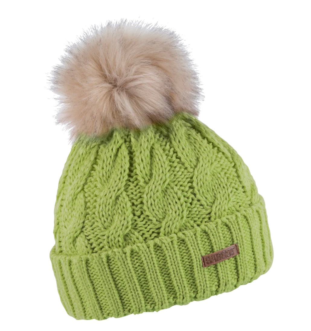 LINDA BOBBLE HAT LIME