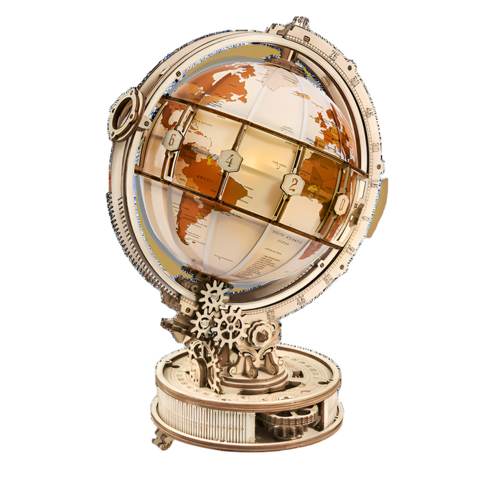 LUMINOUS GLOBE WOODEN PUZZLE