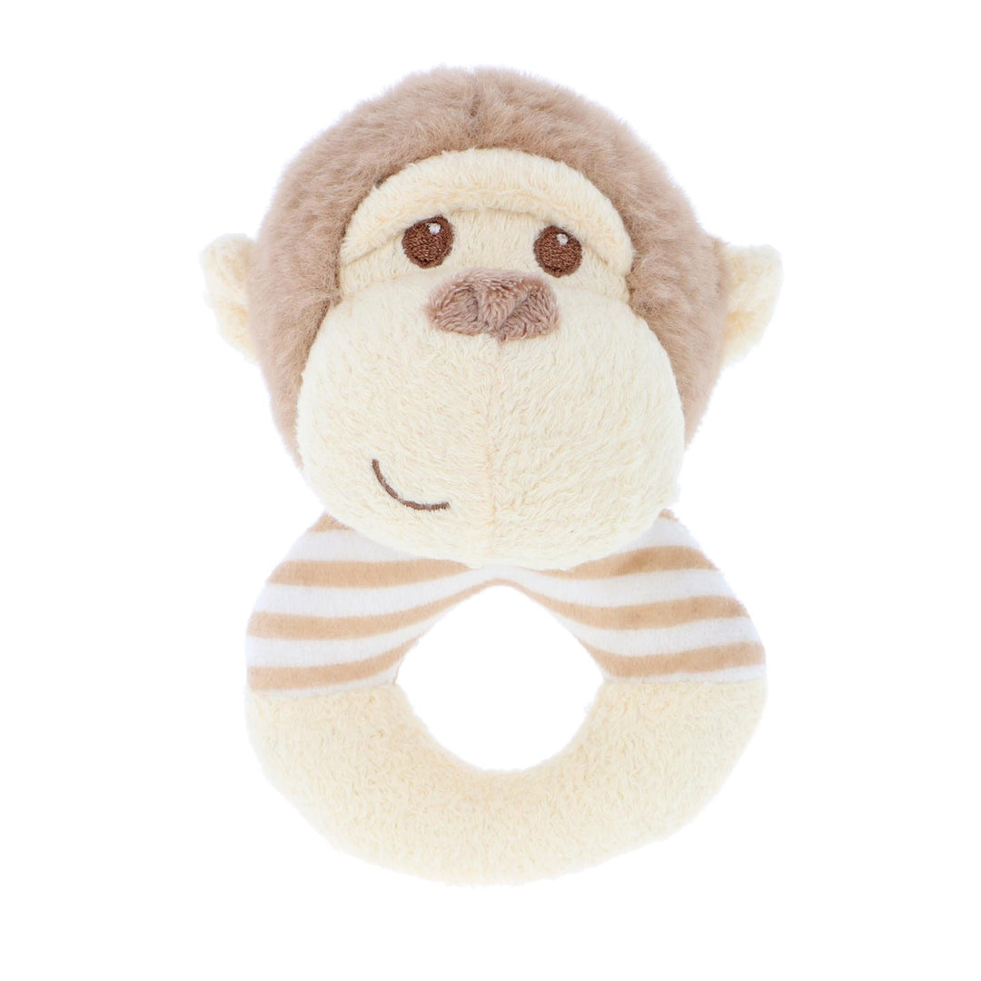 14cm Keeleco Baby Marcel Monkey Ring Rattle