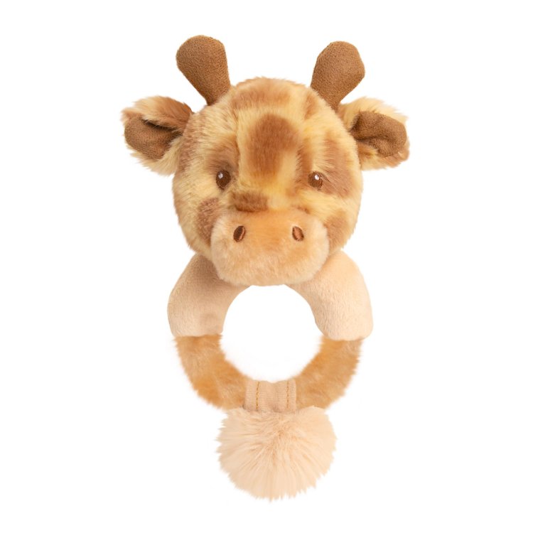 14cm Keeleco Huggy Giraffe Ring Rattle - Keel Toys