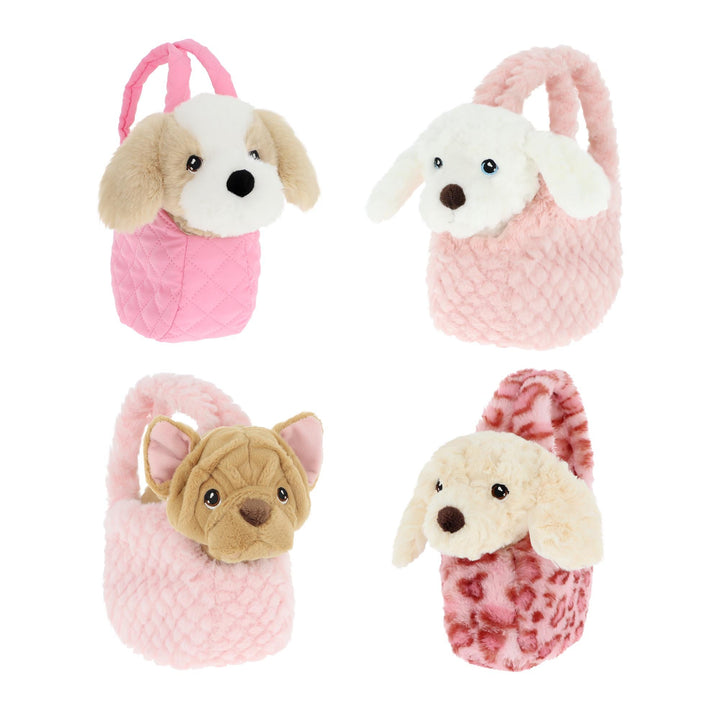 18cm Keeleco Puppy in Bag 4 Asstd