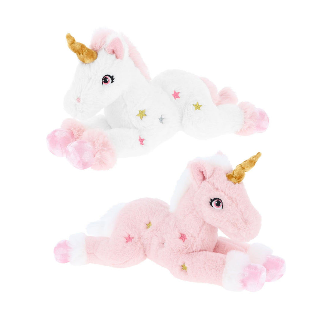 35cm Keeleco Pink Unicorn 2 Asstd
