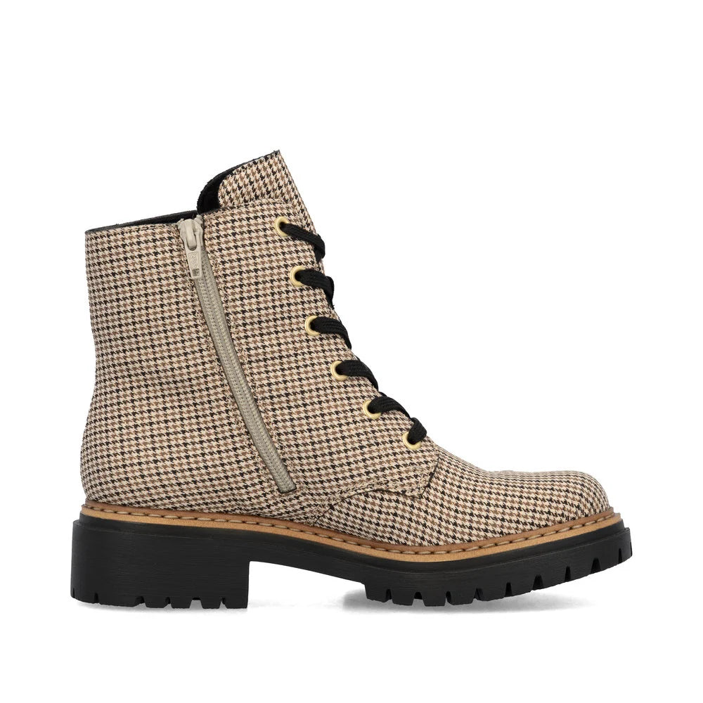Rieker Women's Beige Biker Boots 72617-60