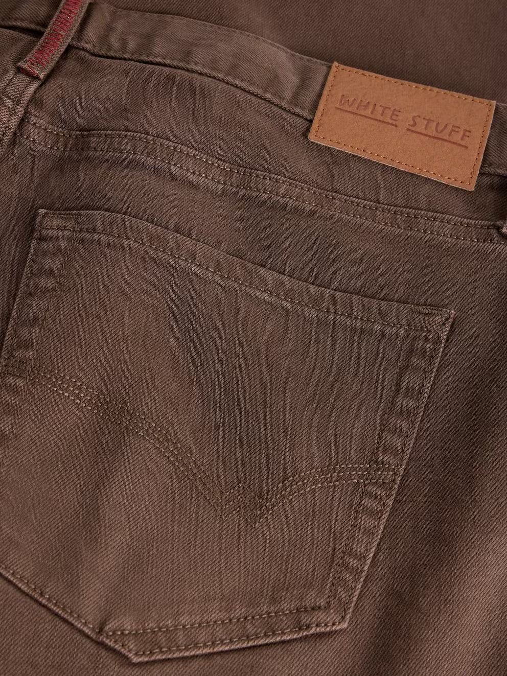 EASTWOOD GARMENT DYE JEAN MID BROWN