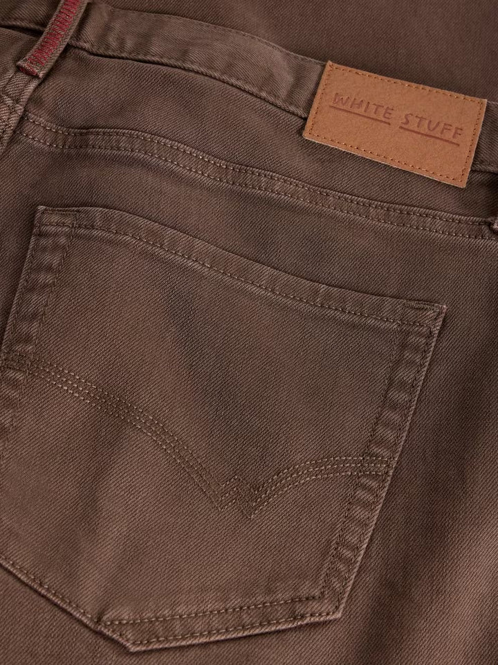 EASTWOOD GARMENT DYE JEAN MID BROWN