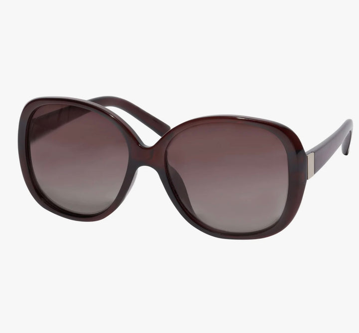PARKER OVERSIZED RETRO SUNGLASSES BROWN