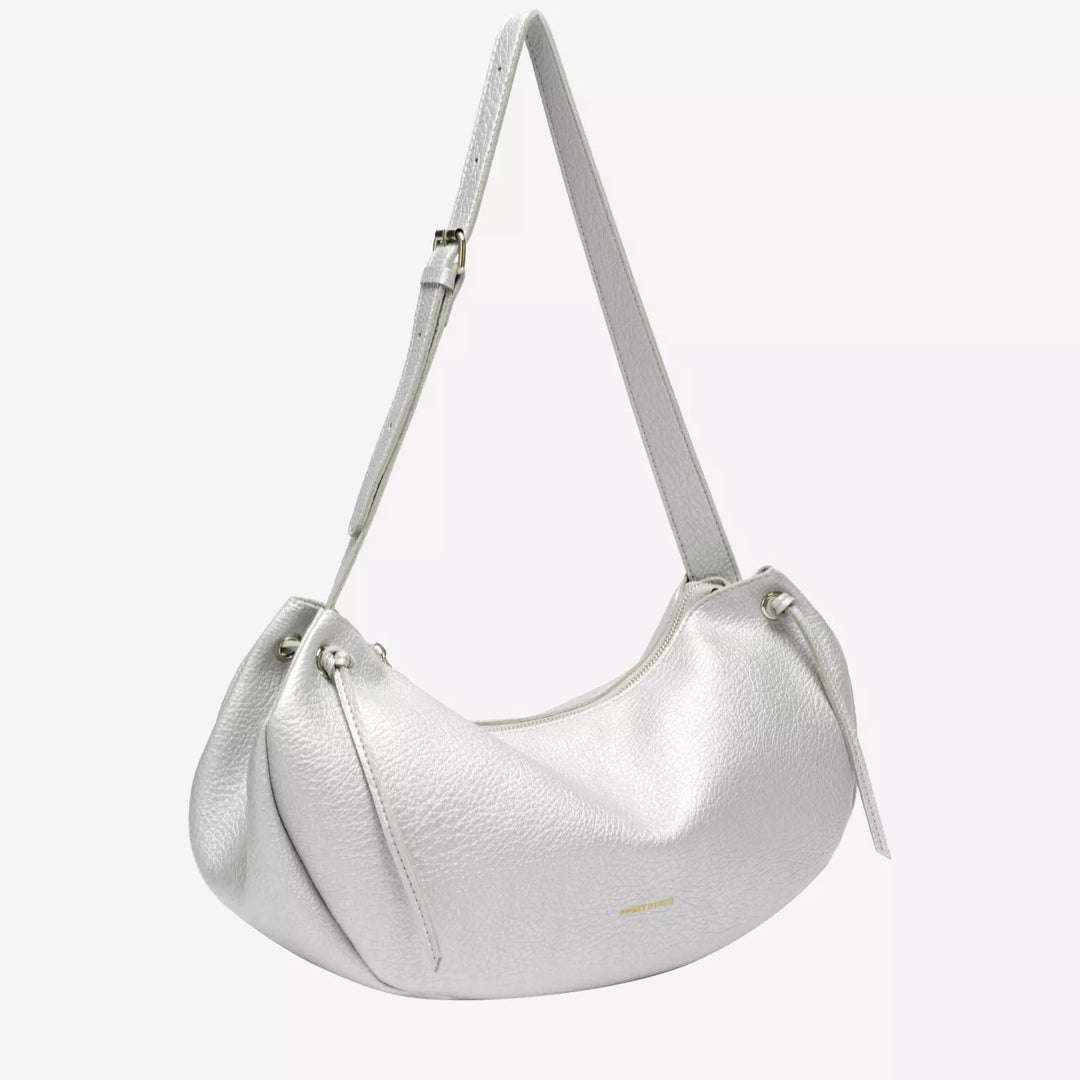 TASSEL SLOUCH SHOULDER BAG SILVER