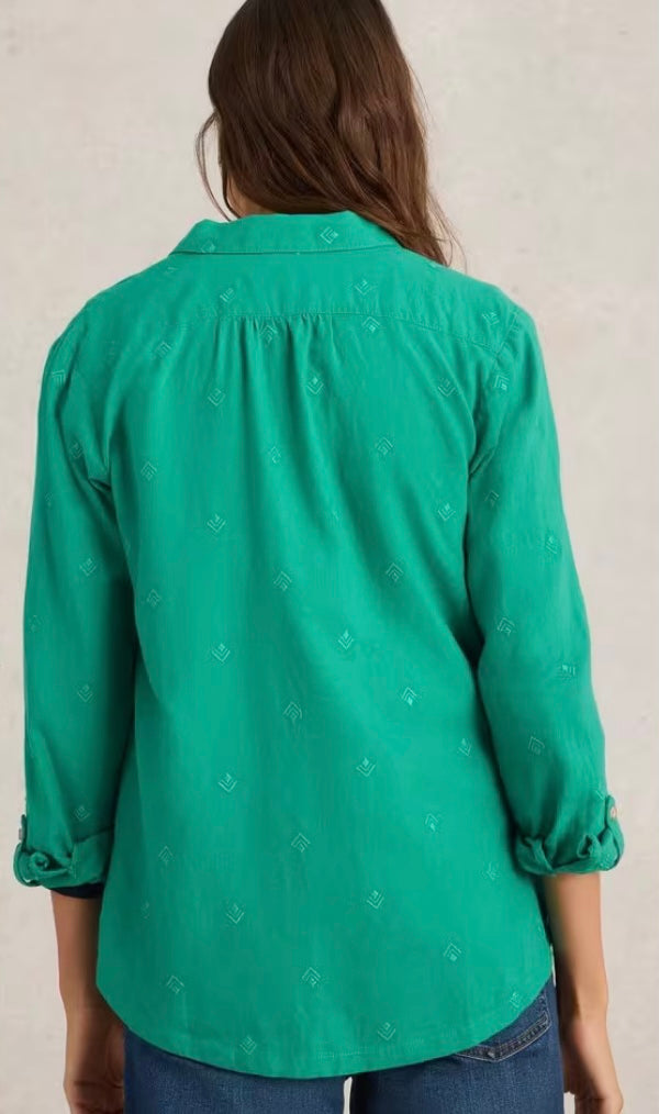 SOPHIE COTTON ORGANIC SHIRT BRIGHT GREEN