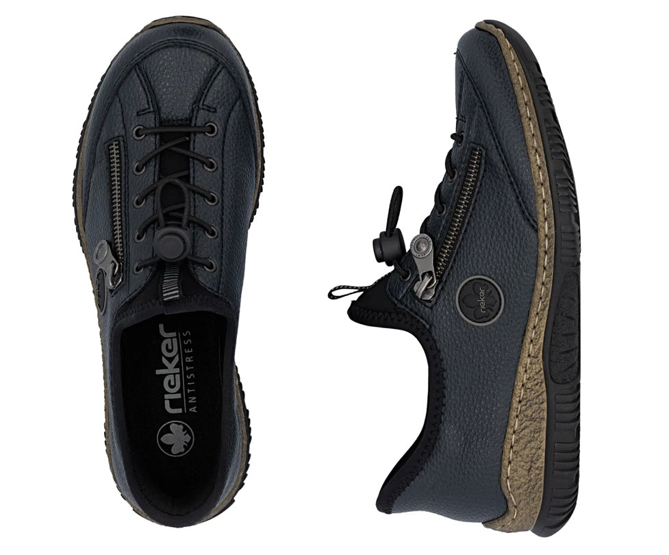 N3267-15 BLUE SLIP ON TRAINER