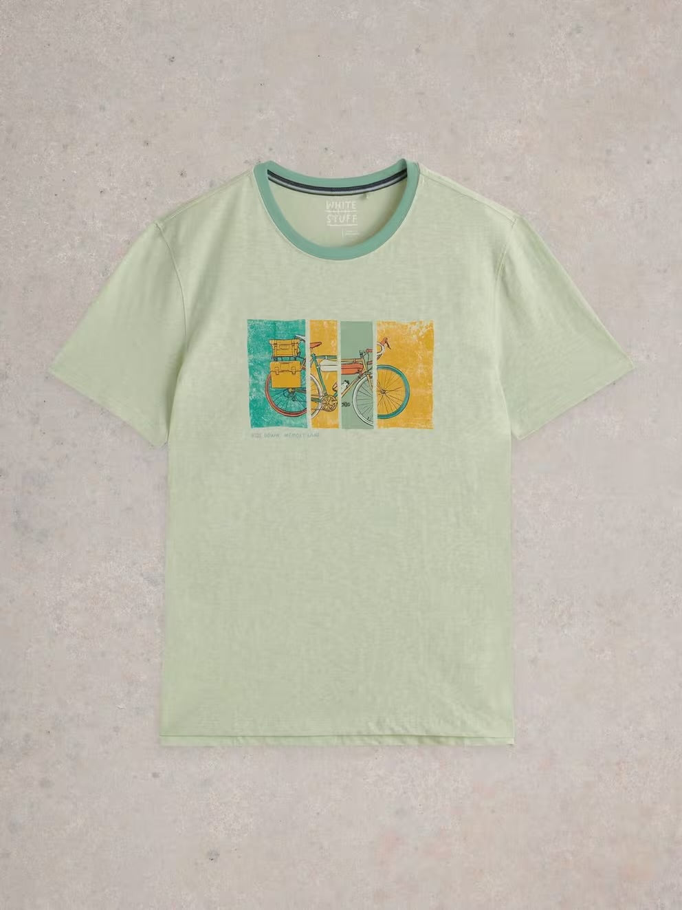 GREEN PRINT ABERSOCH BIKE GRAPHIC TEE