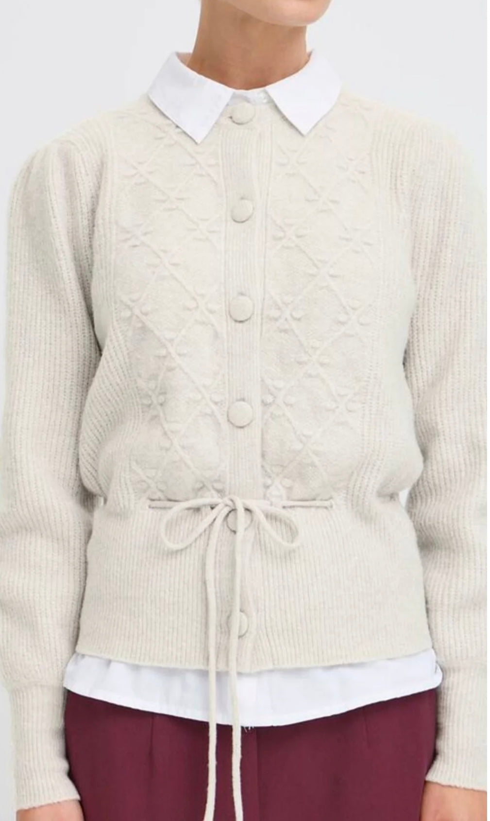 STRING MELANGE MIFFA CARDIGAN