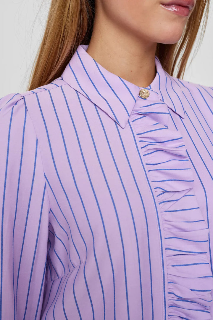 LILAC BREEZE AQUA SHIRT