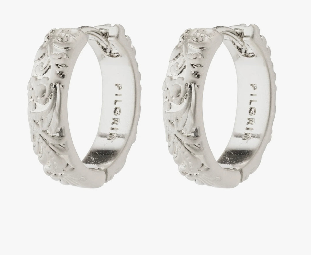 ELRIDA HOOP EARRINGS SILVER PLATED