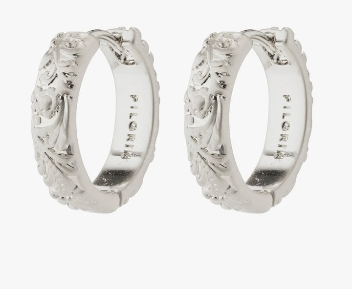 ELRIDA HOOP EARRINGS SILVER PLATED