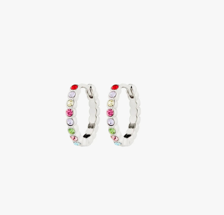 KLEOPRATRA HOOP EARRINGS SILVER PLATED