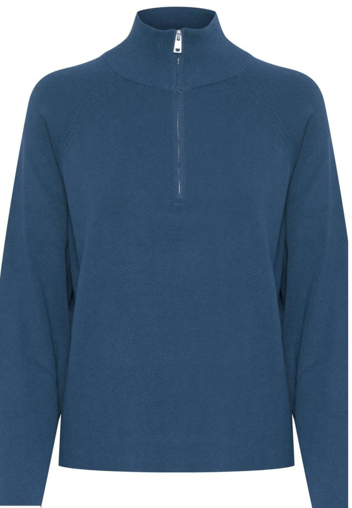 MMORLA HALF ZIP JUMPER NAVY BLAZER