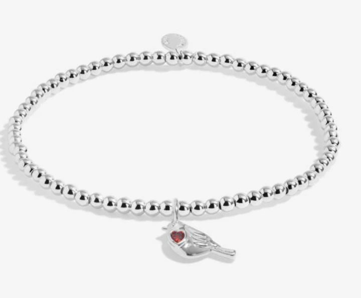 KIDS A LITTLE ROBBINS APPEAR WHEN LOVED ONES ARE NEAR SILVER PLATED BRACELET