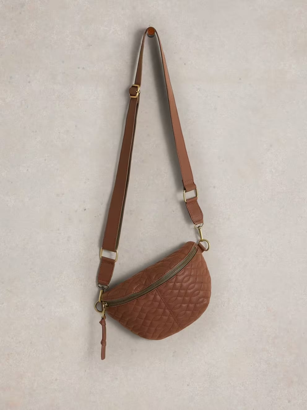 MINI SEBBY LEATHER SLING BAG MID TAN