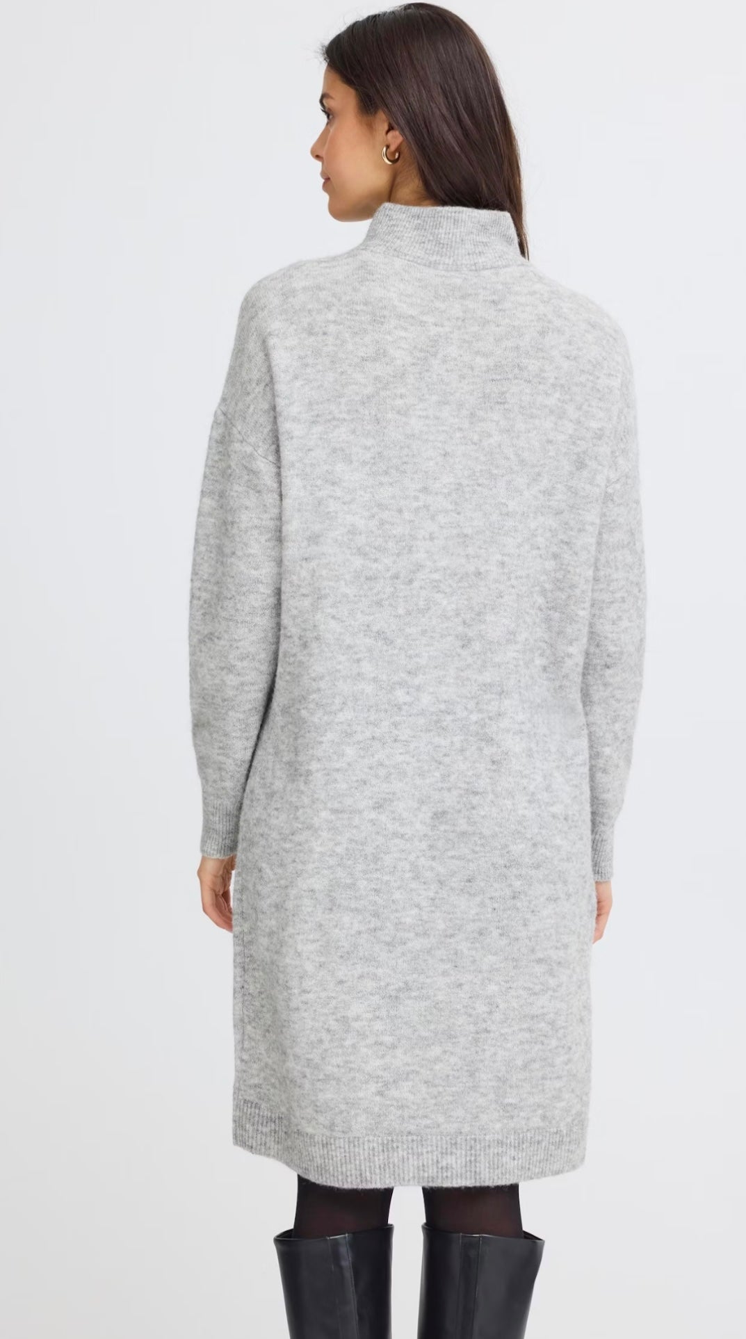 SANNY DRESS LIGHT GREY MELANGE
