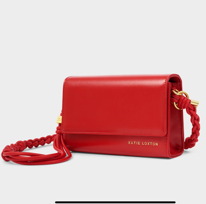 ARDEN BRAIDED MINI BAG | RED