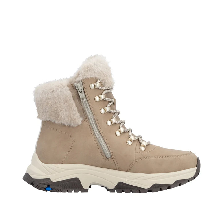 Rieker Women's Beige Leather Boots Z3971-20
