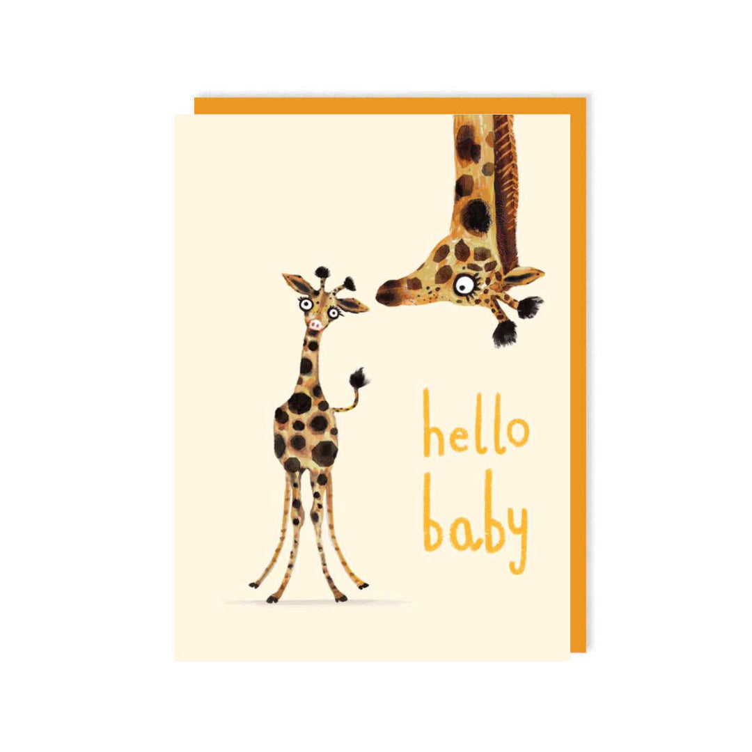 Hello Baby Giraffe Greeting Card