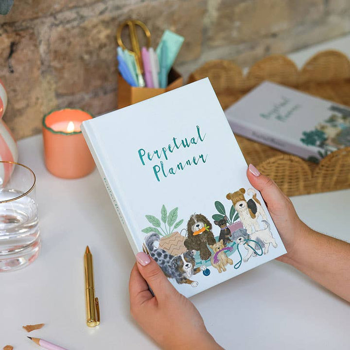 Daily Planner 2026 | Dog Themed Undated Diary | Notebook |