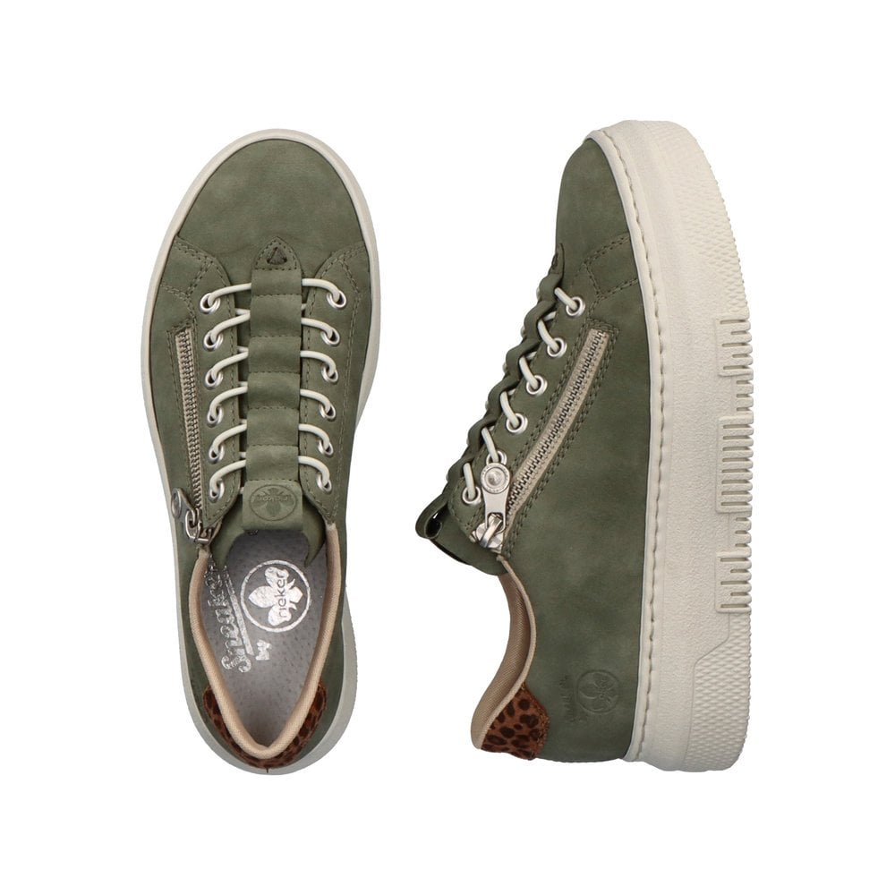 M1952-52 LADIES SHOES GREEN SEITL. ANFLECHTER