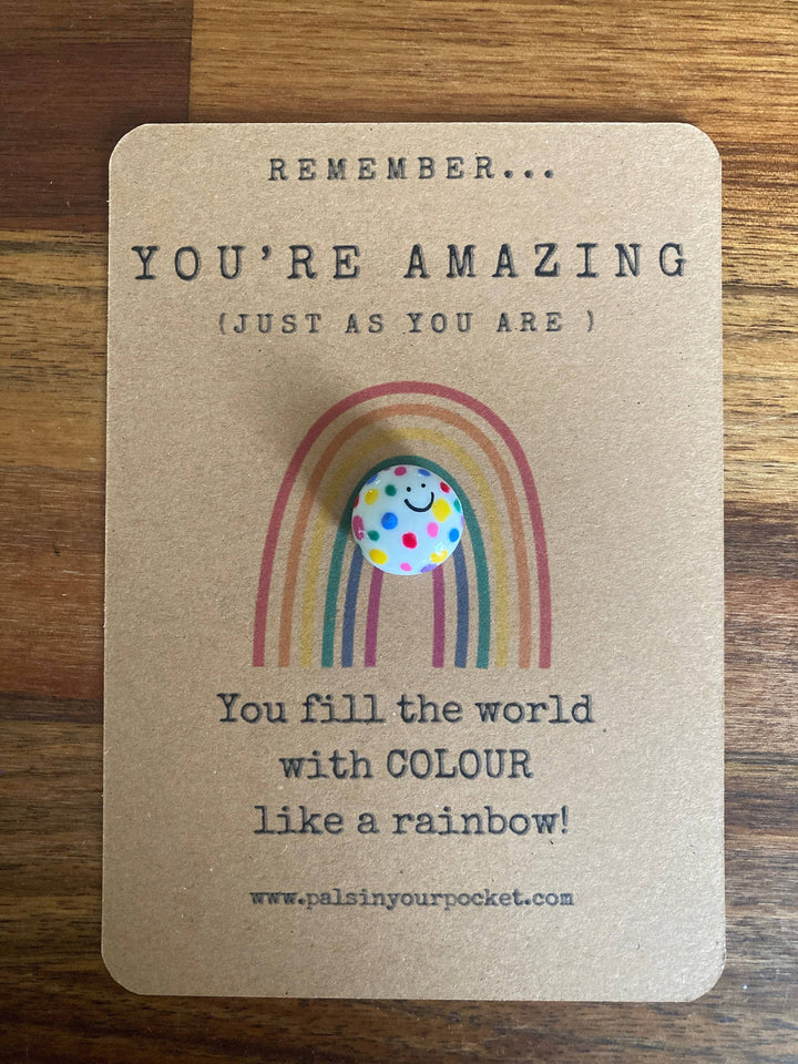 Rainbow Kindness Comfort Rock For Stress And Anxiety