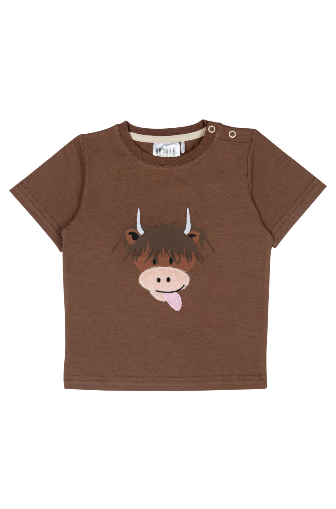 Neutral Highland Cow Summer Collection: 6-12 Months / Romper