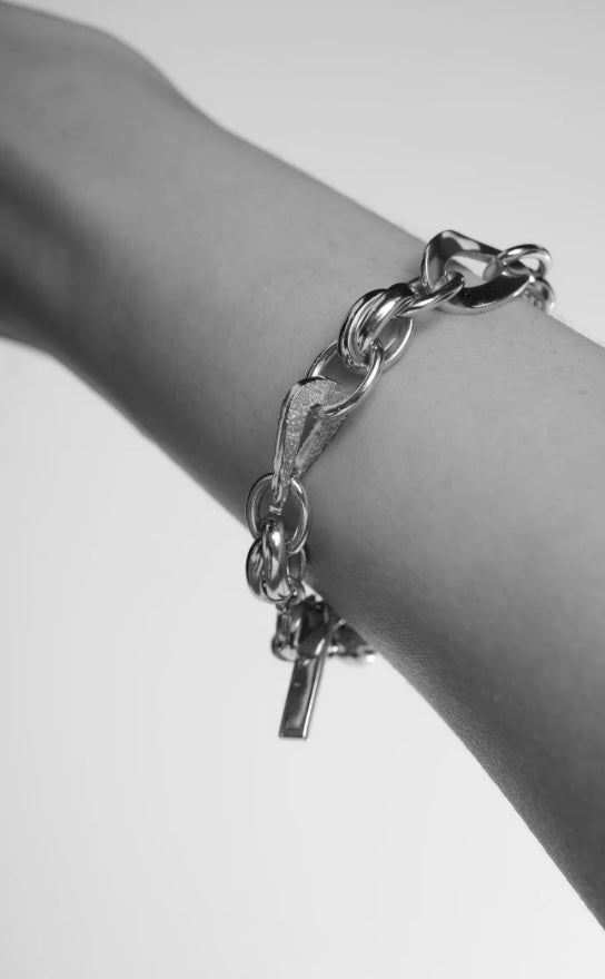 WAVE CHAIN BRACELET SILVER