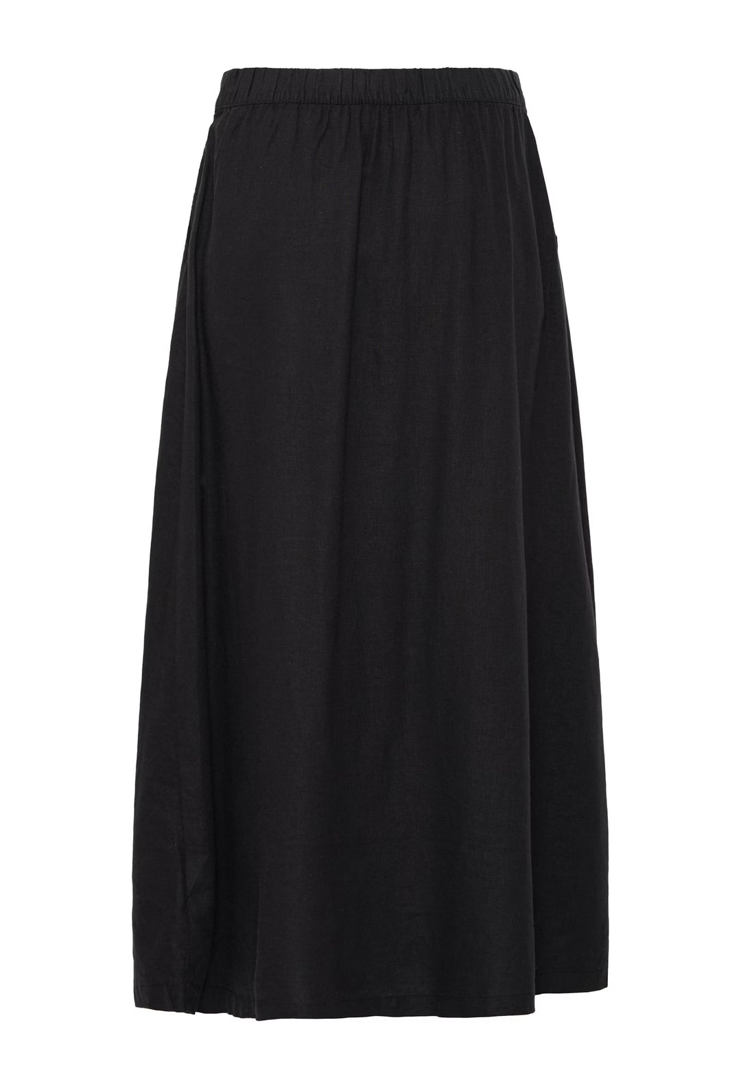BLACK FALAKKA BUTTON SKIRT
