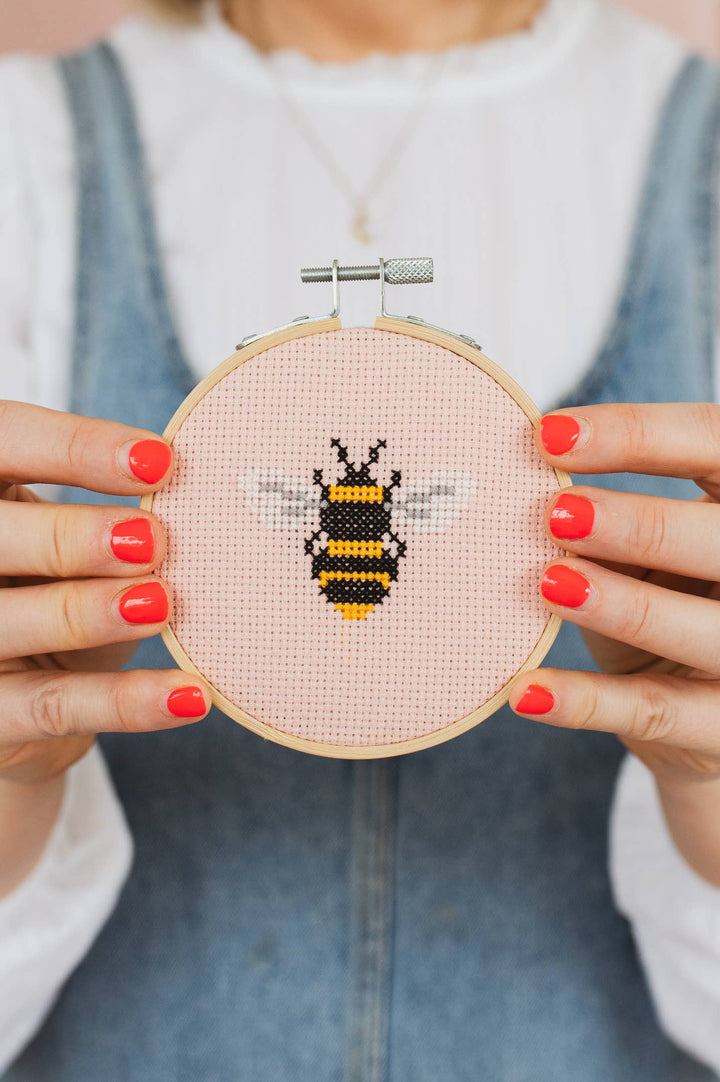 Beginner Bumble Bee Cross Stitch Kit