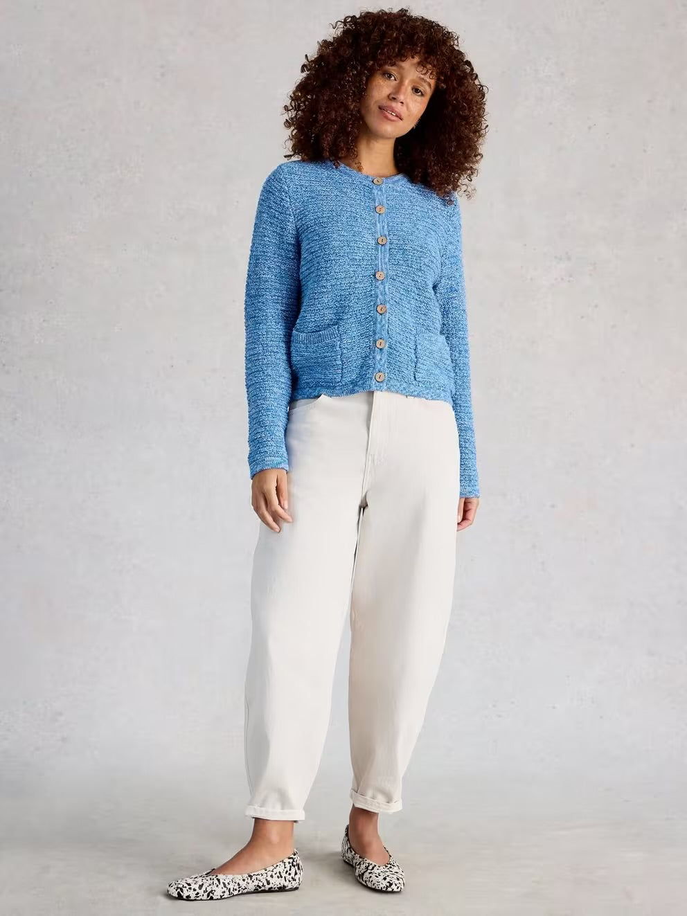 BELLE CARDI MID BLUE