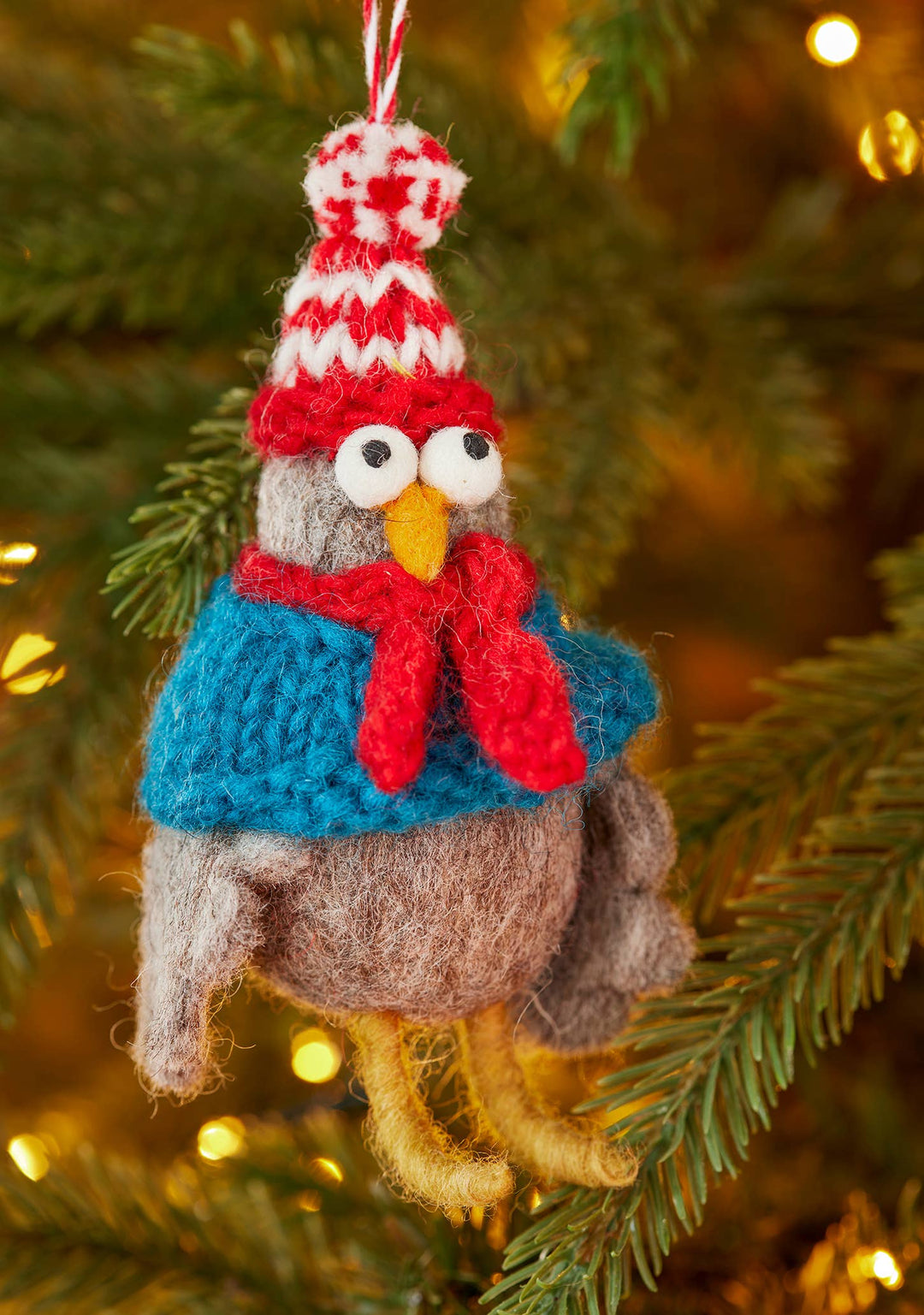 Felt Crazy Pigeon Decoration