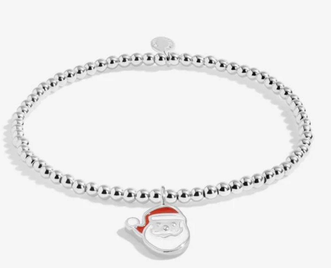 LOVE FROM SANTA SILVER PLATED SANTA BRACELET