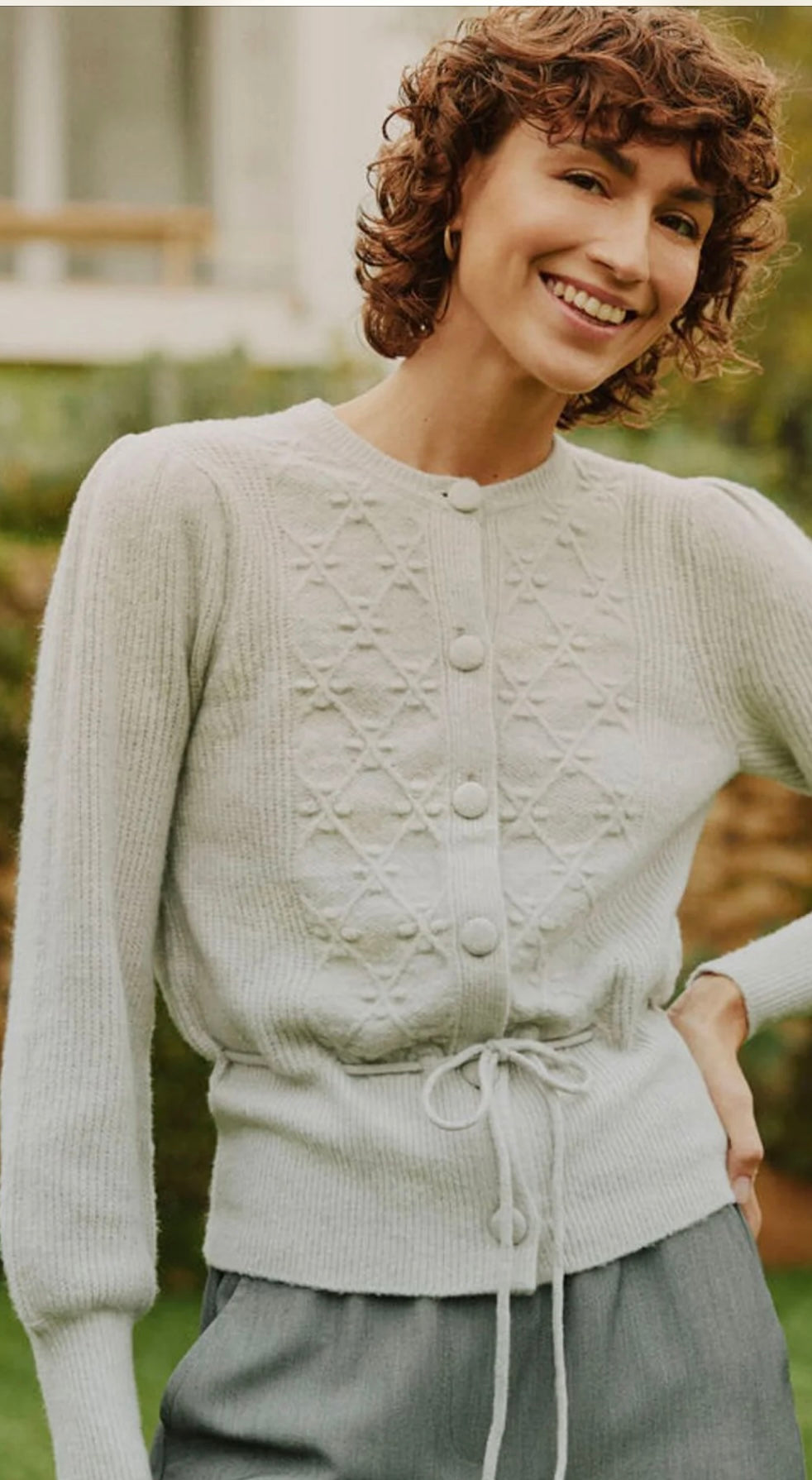 STRING MELANGE MIFFA CARDIGAN