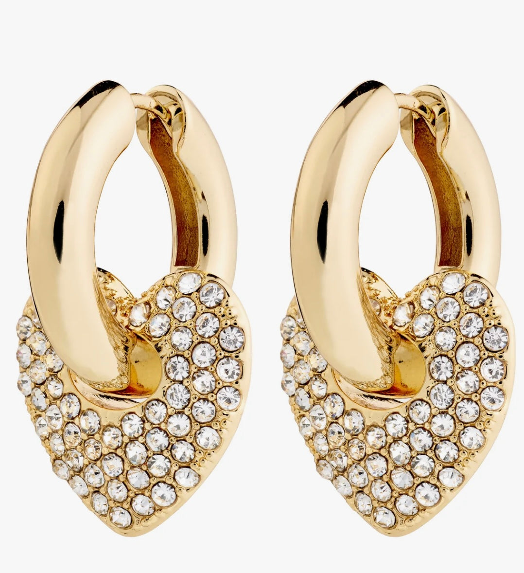 DUNE CRYSTAL EARRINGS GOLD PLATED