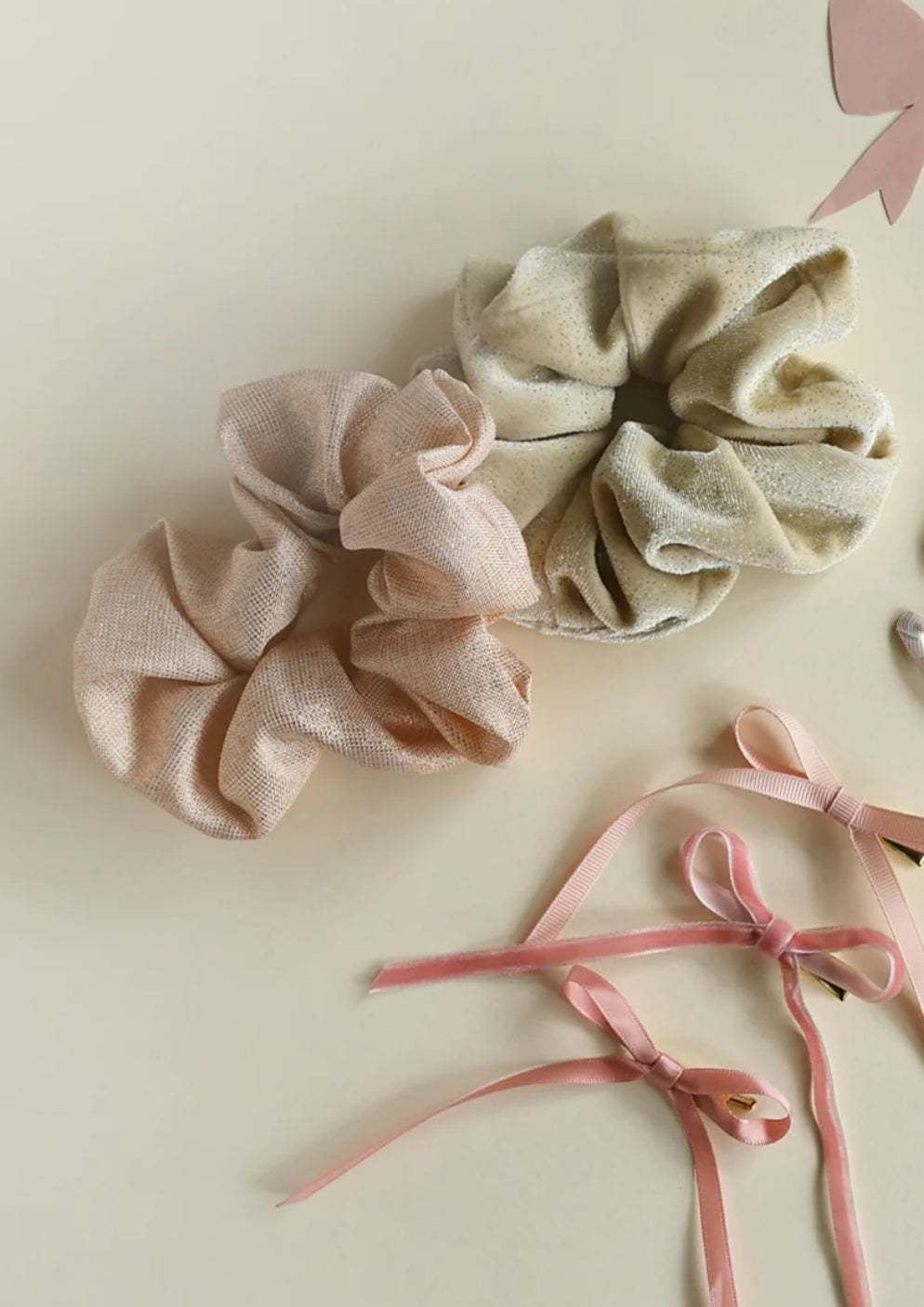 SPARKLE VELVET OVERSIZED SCRUNCHIE SET