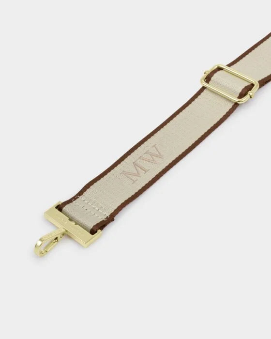 CANVAS STRAP COGNAC TIPPED STRAP