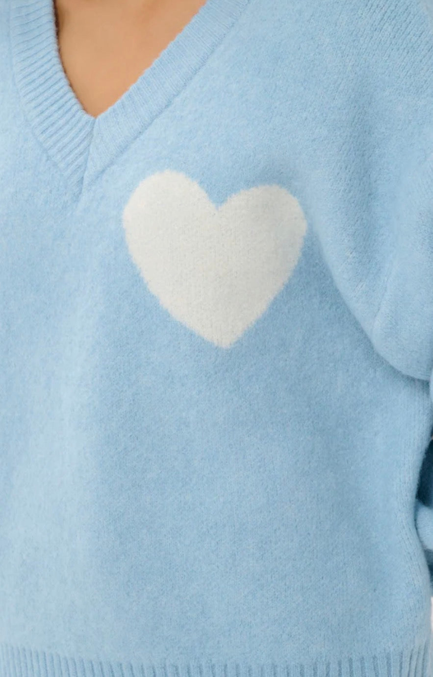 PARIA V-NECK PULLOVER SKYWAY