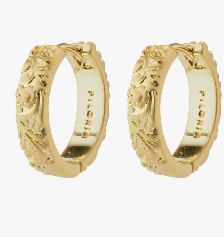 ELFRIDA HOOP EARRINGS GOLD PLATED