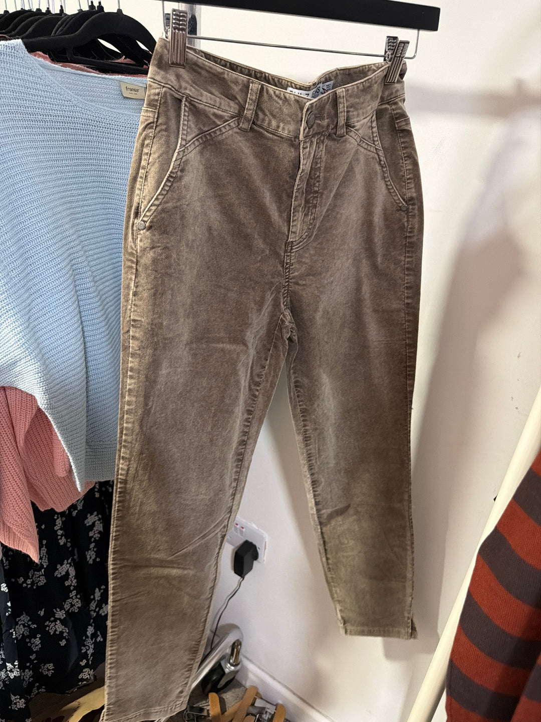 PULZ Jeans Fiba High Waist Skinny Leg Trousers