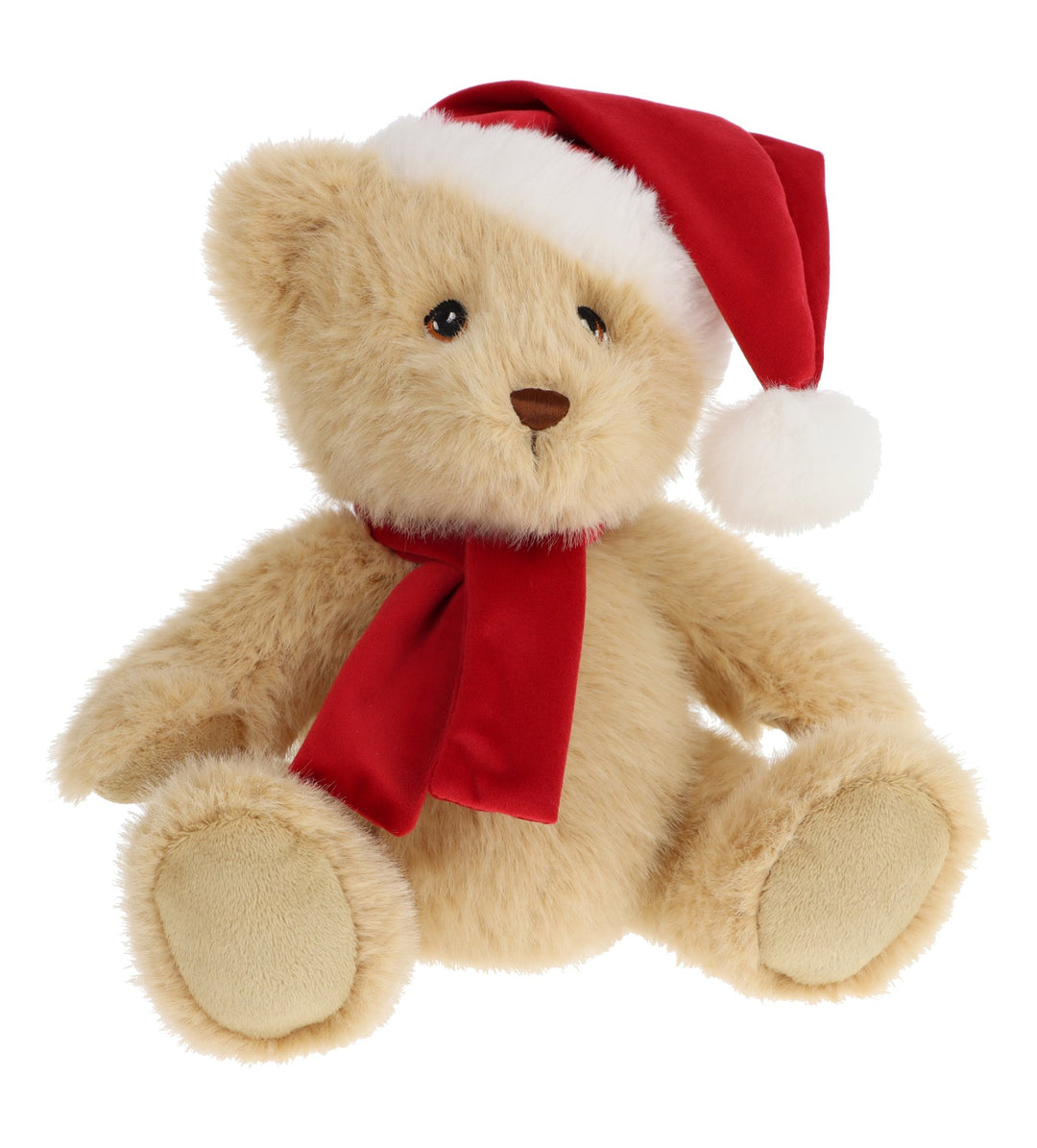20cm Keelco Christmas Bear with Hat&Scarf