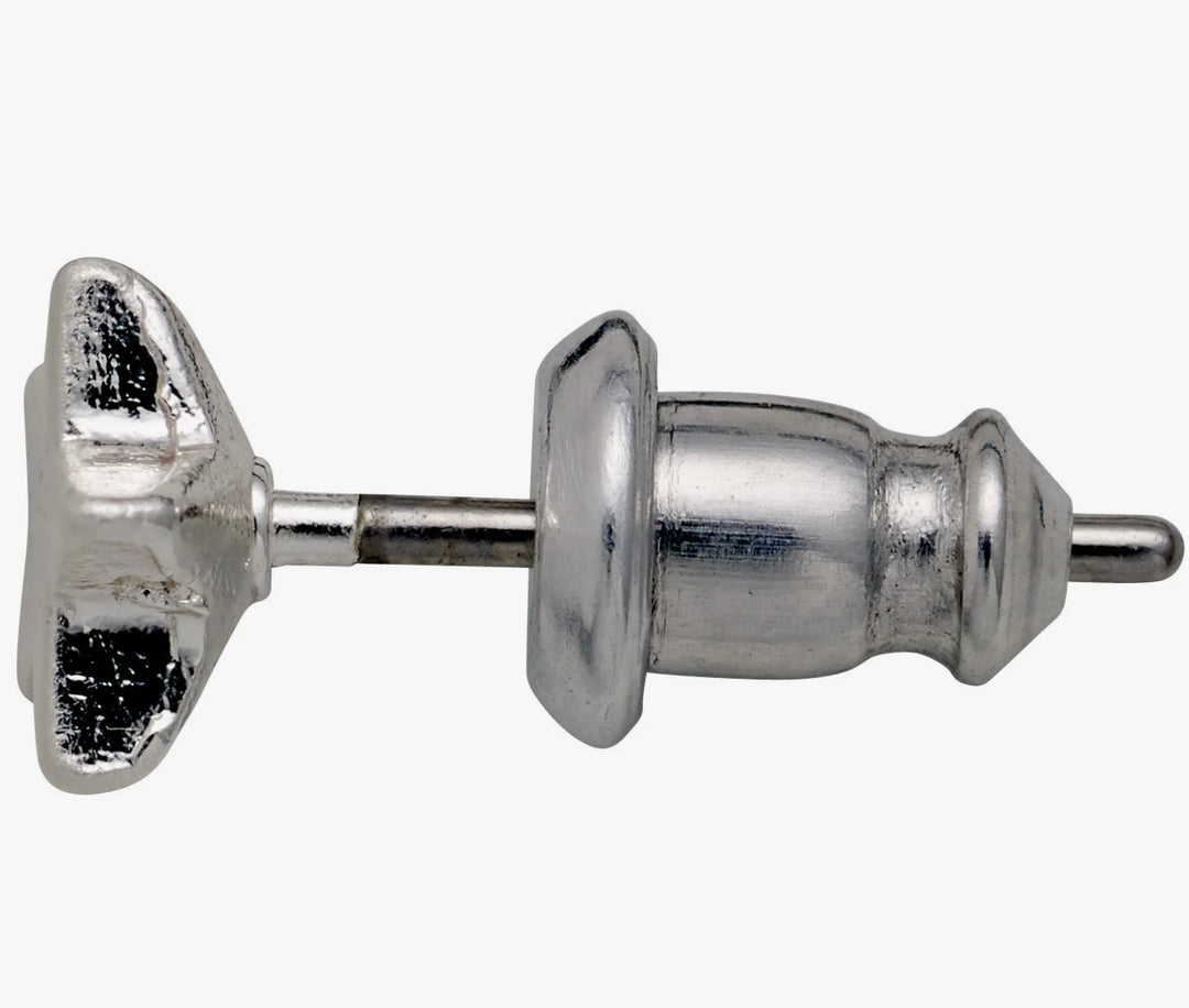 AVA STAR EARRINGS SILVER PLATED