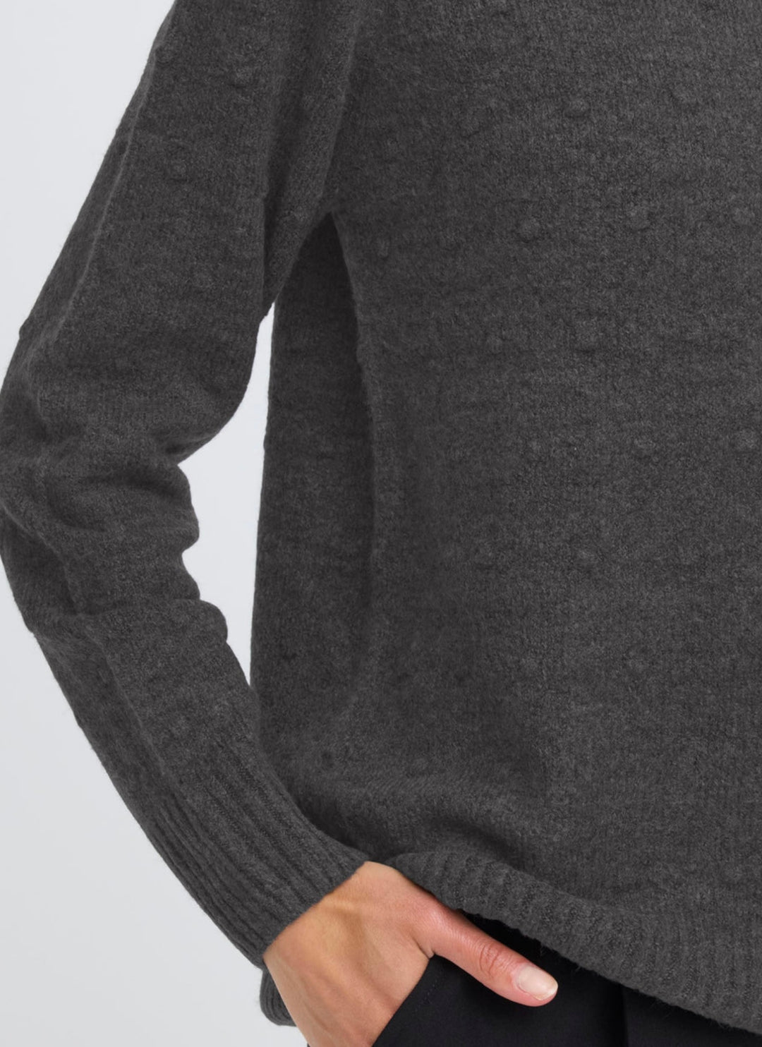 ELISE JUMPER GRAY PINSTRIPE MELANGE